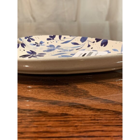 Forget Me Not Heart Shaped Ceramic Spoon Rest By DEMDACO NWT - Picture 5 of 5